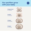 image:imageMAM Original Baby Pacifier 06 Mths Skin Soft Silicone Nipple 2 PackPowder Blue LinenDune