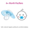 image:imageMAM Original Baby Pacifier 616 Mths Skin Soft Silicone Nipple 4 PackPale Mint  Linen