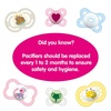 image:imageMAM Original Baby Pacifiers 16 Months Glows in The Dark 4 PackShell  Iris  Cotton