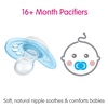 image:imageMAM Original Baby Pacifiers 616 Months Glows in The Dark 2 PackPink  Purple