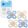 image:imageMAM Original Start Baby Pacifiers 03 Months Glow in The Dark 2 PackPowder BlueLinen