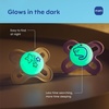 image:imageMAM Original Start Baby Pacifiers 03 Months Glow in The Dark 2 PackPowder BlueLinen