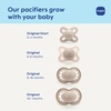 image:imageMAM Original Start Baby Pacifiers 03 Mths Skin Soft Silicone 2 PackBlue TealCottonPale MintBlue Sky