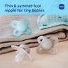 image:imageMAM Original Start Baby Pacifiers 03 Mths Skin Soft Silicone 2 PackTeal  Cotton