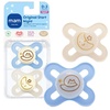 image:imageMAM Original Start Baby Pacifiers 03 Months Glow in The Dark 2 PackPowder BlueLinen