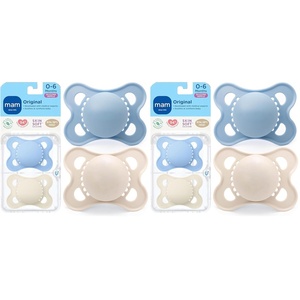 image:imageMAM Original Baby Pacifier 06 Mths Skin Soft Silicone Nipple 2 Pack2 Count Pack of 2