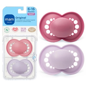 image:imageMAM Original Baby Pacifier 616 Mths Skin Soft Silicone Nipple 2 Pack2 Count Pack of 1