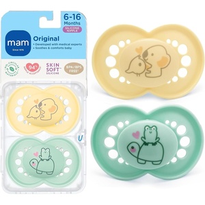 image:imageMAM Original Baby Pacifier 616 Mths Skin Soft Silicone Nipple 4 PackUnisex