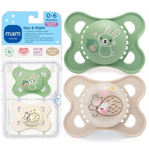 image:imageMAM Original Baby Pacifiers 06 Months Glows in The Dark 4 PackPeppermint GreenShell