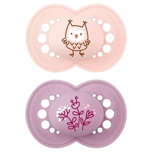 image:imageMAM Original Baby Pacifiers 616 Months Glows in The Dark 2 PackPink  Purple