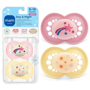 image:imageMAM Original Baby Pacifiers 616 Months Glows in The Dark 2 PackPink