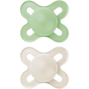 image:imageMAM Original Start Baby Pacifiers 03 Mths Skin Soft Silicone 2 PackPeppermint  Cotton
